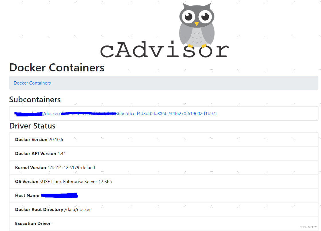 cAdvisor监控Docker容器做性能测试