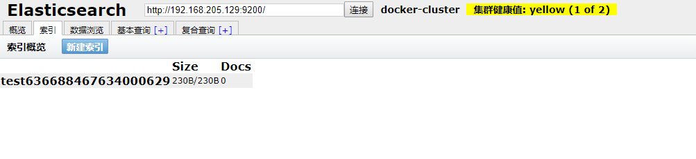 Docker 简单部署 ElasticSearch