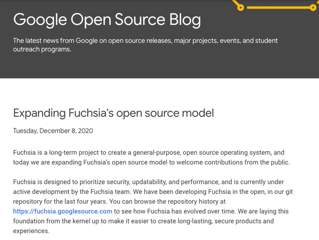 谷歌开源Fuchsia OS，对标鸿蒙取代 Android？