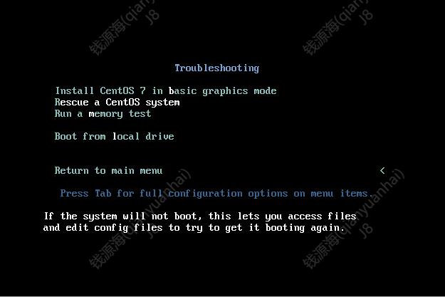 Linux Centos7 grub引导故障
