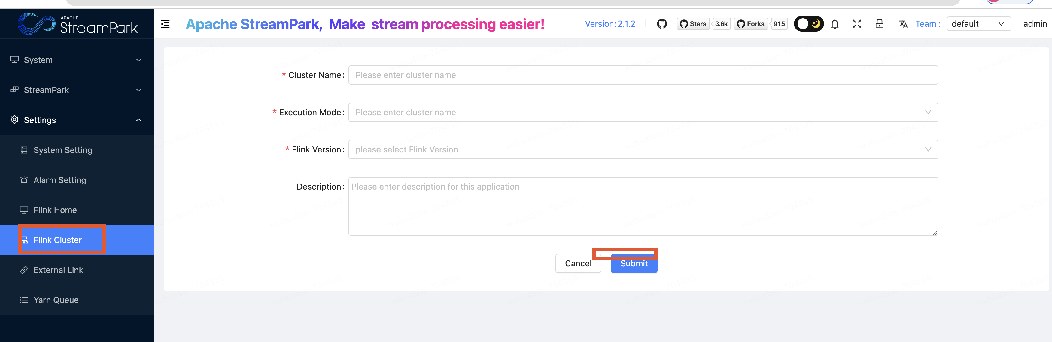 streampark+flink一键整库或多表同步mysql到doris实战