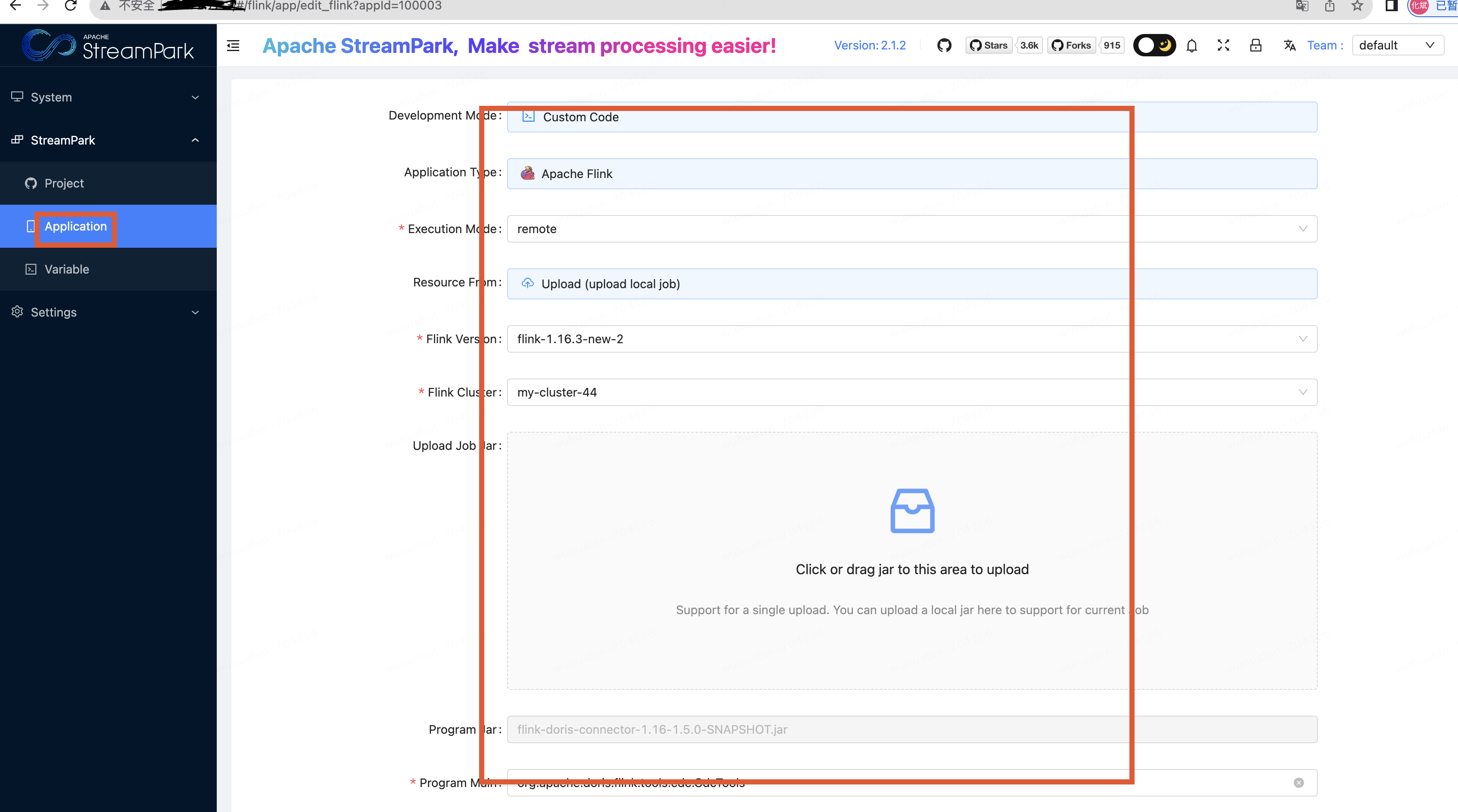 streampark+flink一键整库或多表同步mysql到doris实战