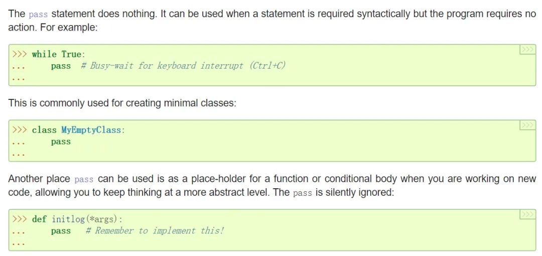 Python 为什么要有 pass 语句？