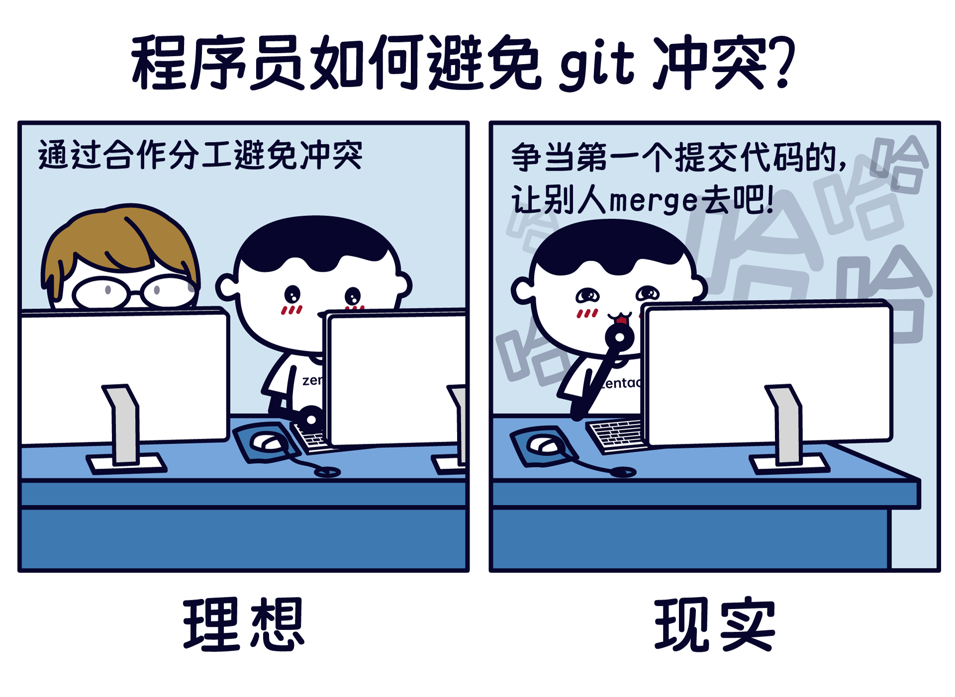 情绪稳定！别再让Git合并冲突影响你工作了