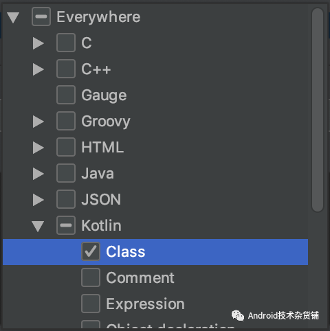 在Android Studio 中添加自定义活动模版（Live templates）