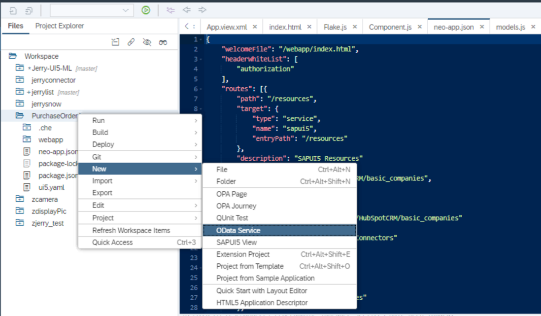 一步步使用SAP云平台的WebIDE开发SAP UI5应用