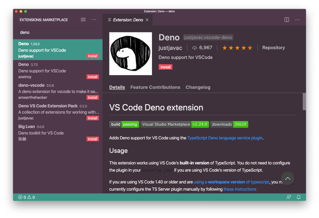 Deno 环境下的 TypeScript 开发