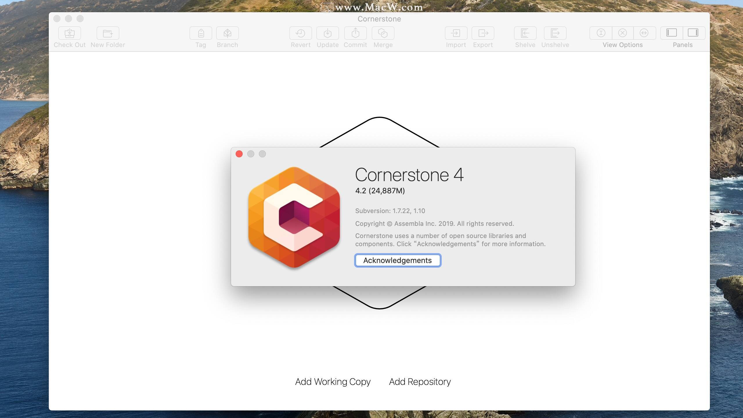 MacOS SVN版本控制的得力工具：Cornerstone for Mac 完美兼容版