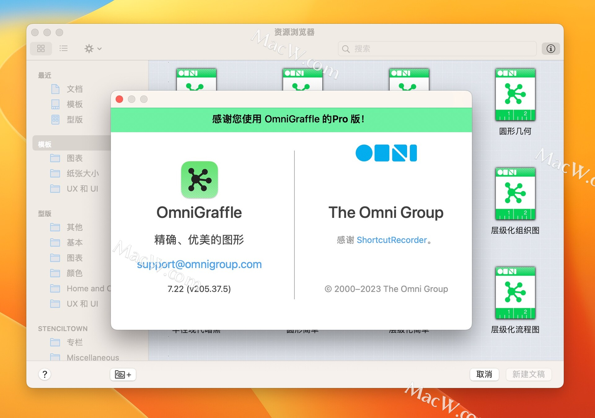 Mac思维导图、流程图绘图工具：OmniGraffle Pro for mac中文版 兼容M1