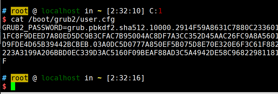 RHEL/CentOS 8加密引导菜单防破解root密码