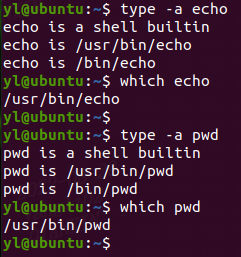 Linux shell 内建命令
