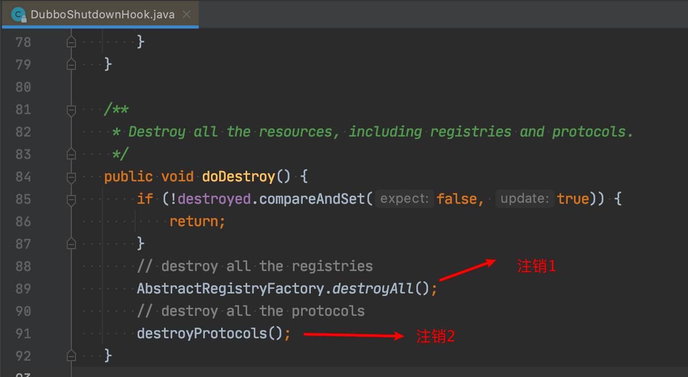 排查dubbo接口重复注销问题，我发现了一个巧妙的设计