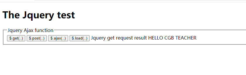 Ajax技术在Jquery中的应用