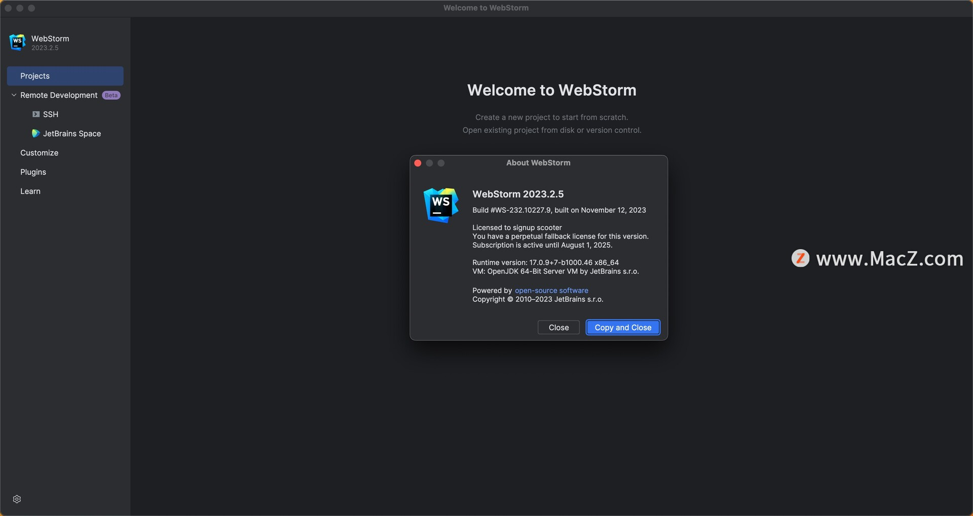 WebStorm 2023 for Mac(JavaScript开发工具)