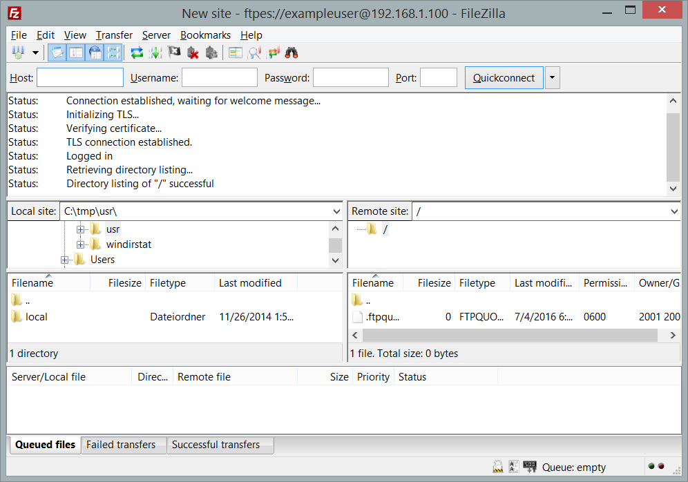 如何配置 PureFTPd 和 FileZilla 以在 CentOS 7.2 上使用 TLS 会话
