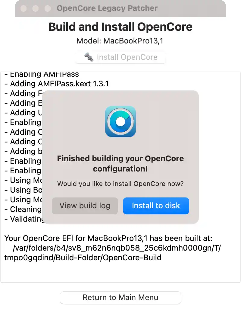 在不受支持的 Mac 上安装 macOS Sonoma (OpenCore Legacy Patcher)