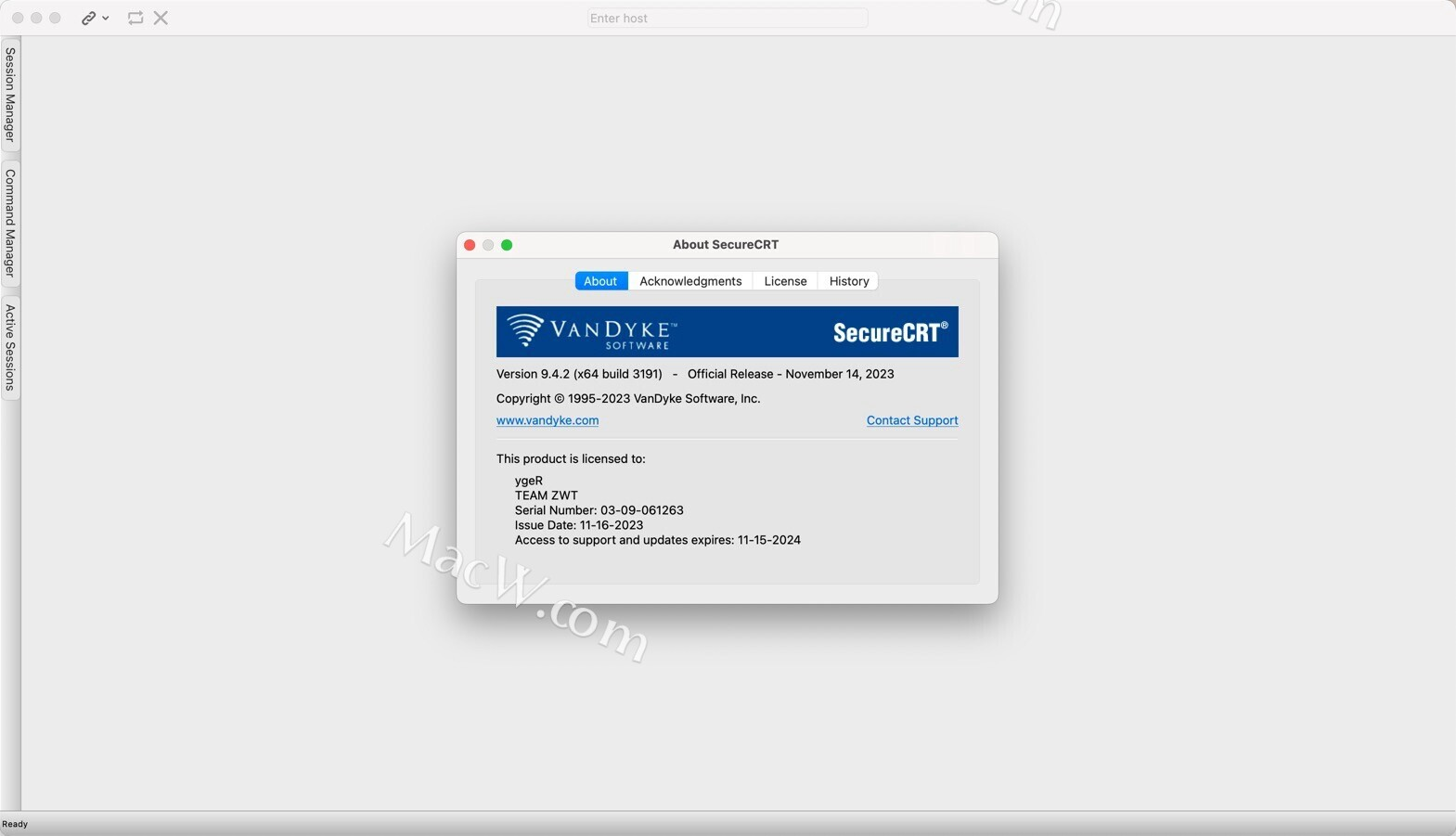 终端ssh仿真工具：SecureCRT for mac最新授权码激活 支持M1