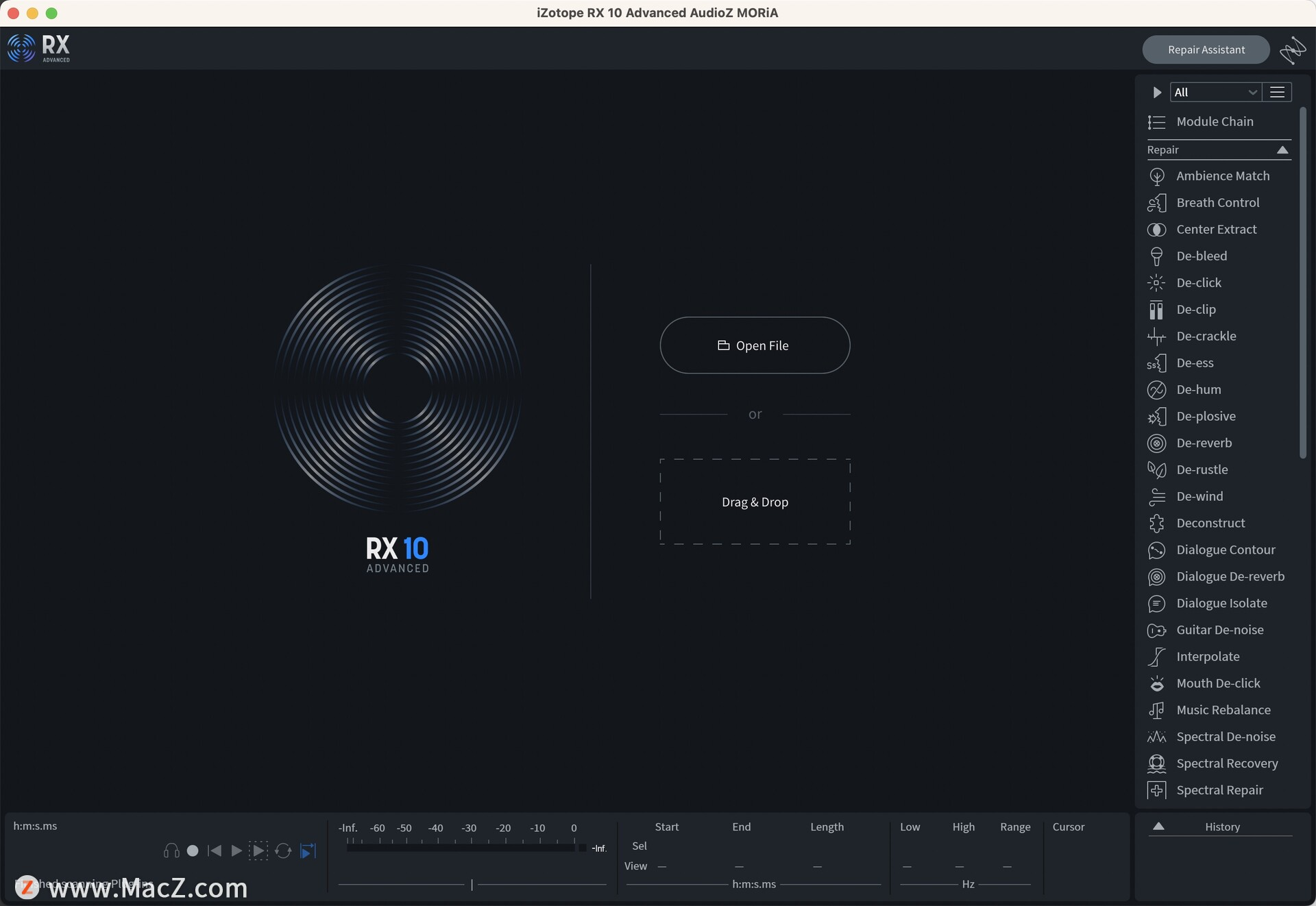 macos端音频修复工具 iZotope RX 10激活最新版