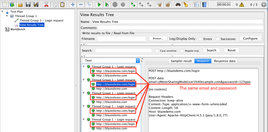 jMeter 里 CSV Data Set Config Sharing Mode 的含义详解