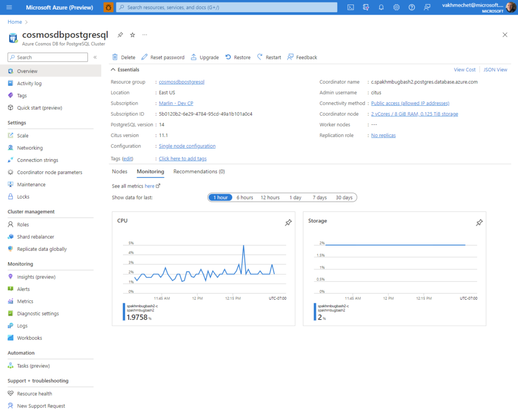 正式发布丨Azure Cosmos DB for PostgreSQL