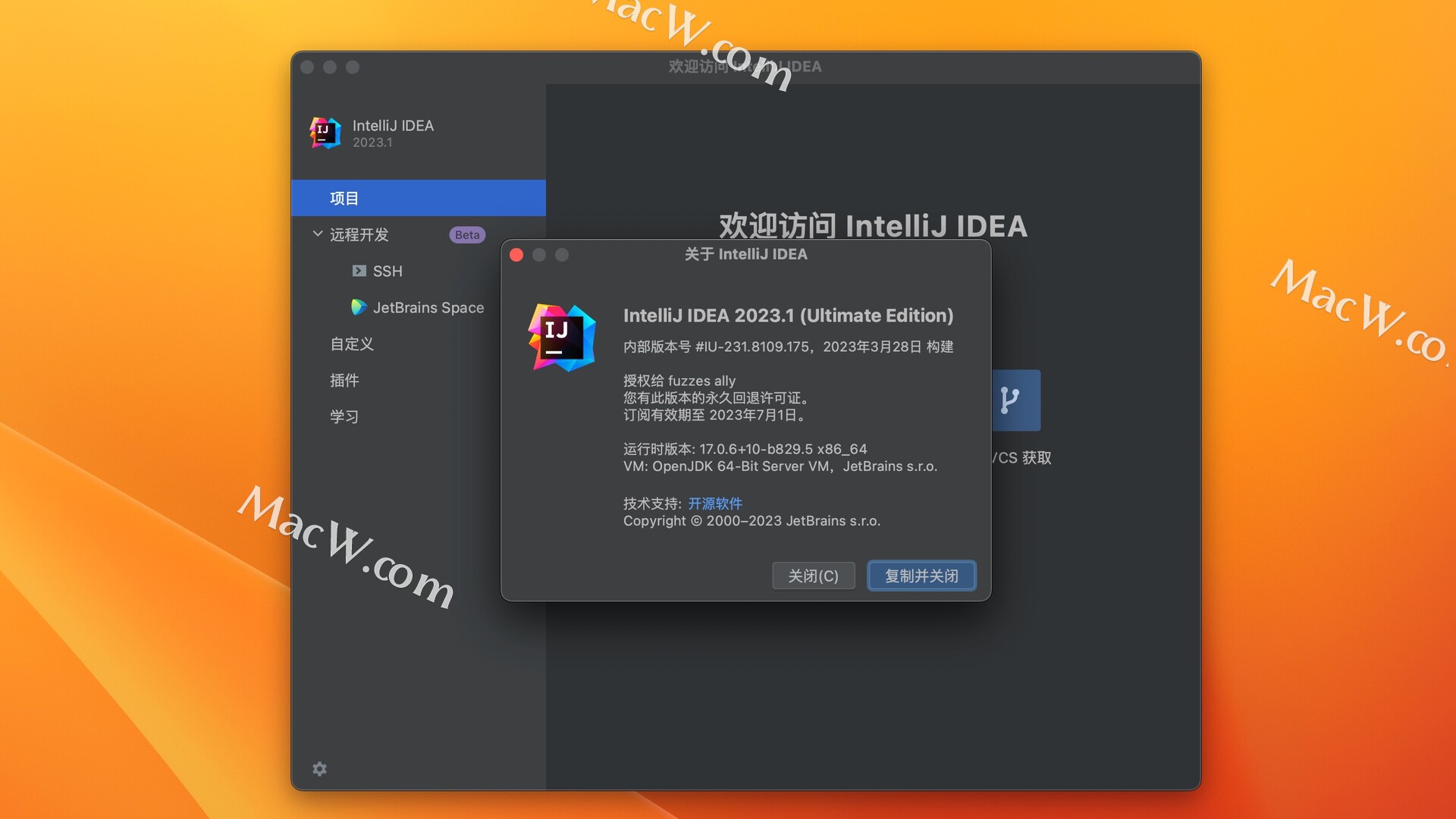 Mac程序员必备-IntelliJ IDEA 2023 for mac最新 v2023.1中文激活版
