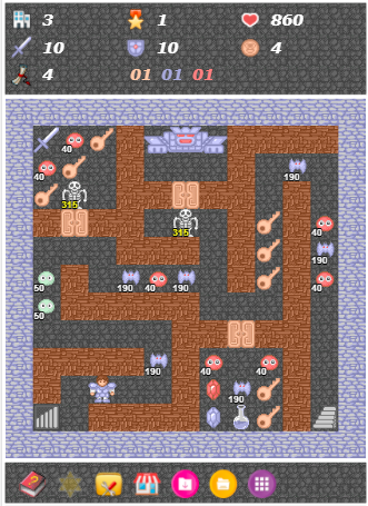 分享四款怀旧H5小游戏魔塔+伏魔记+三国霸业+寻仙纪