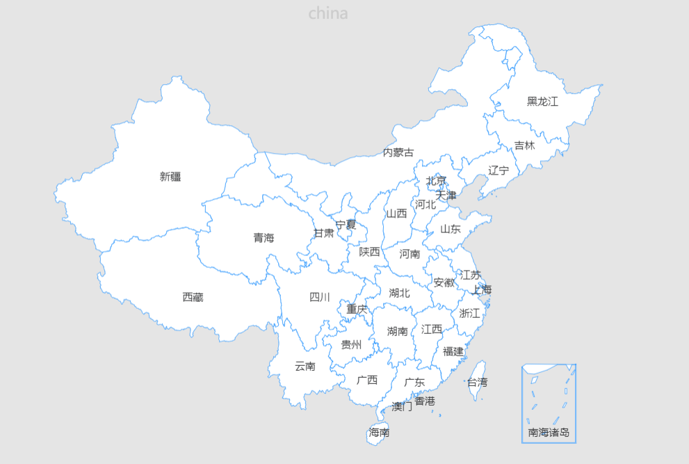 echarts地图 省份名称自定义位置和居中解决办法