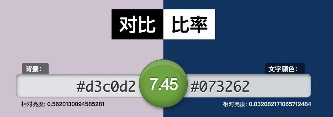 新的颜色对比度算法-感知对比度算法APCA