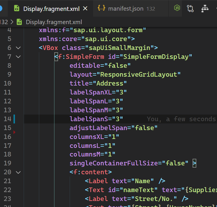 关于 SAP UI5 SimpleForm 控件里的 ColumnsL 和 labelSpanXL 的测试