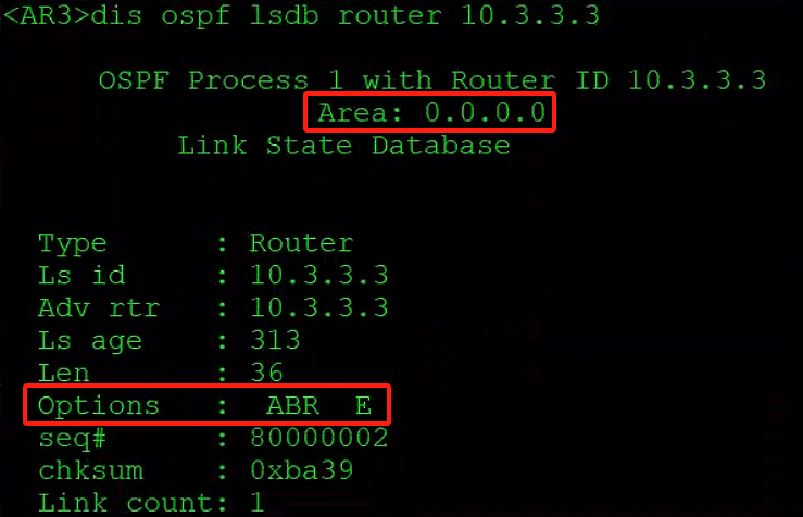 OSPF基础——区域间ABR和虚链路