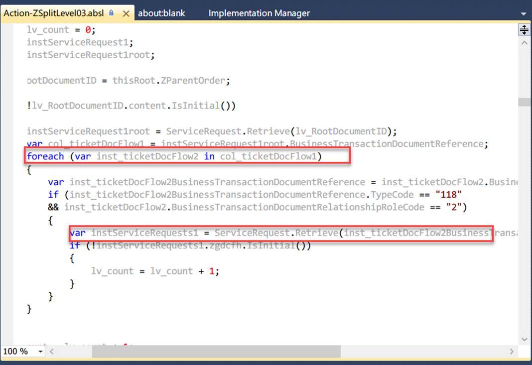 SAP Cloud for Customer ABSL的一些优化
