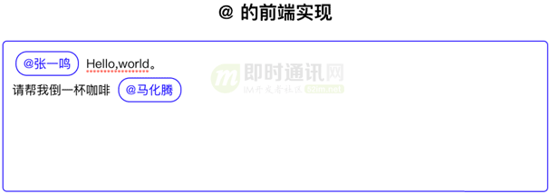 手把手教你实现网页端社交应用中的@人功能：技术原理、代码示例等