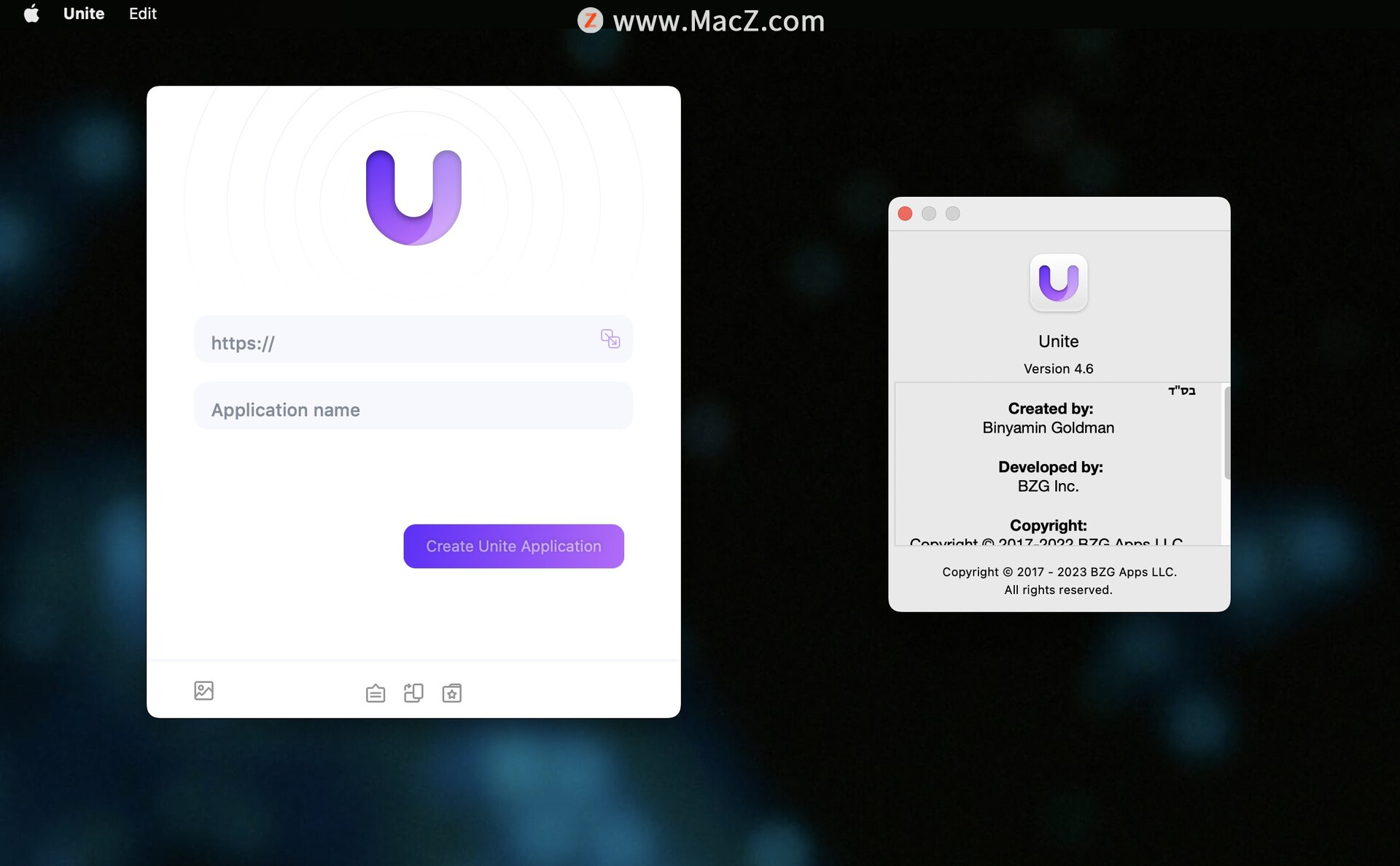 Unite for Mac(将网页转化为应用程序)