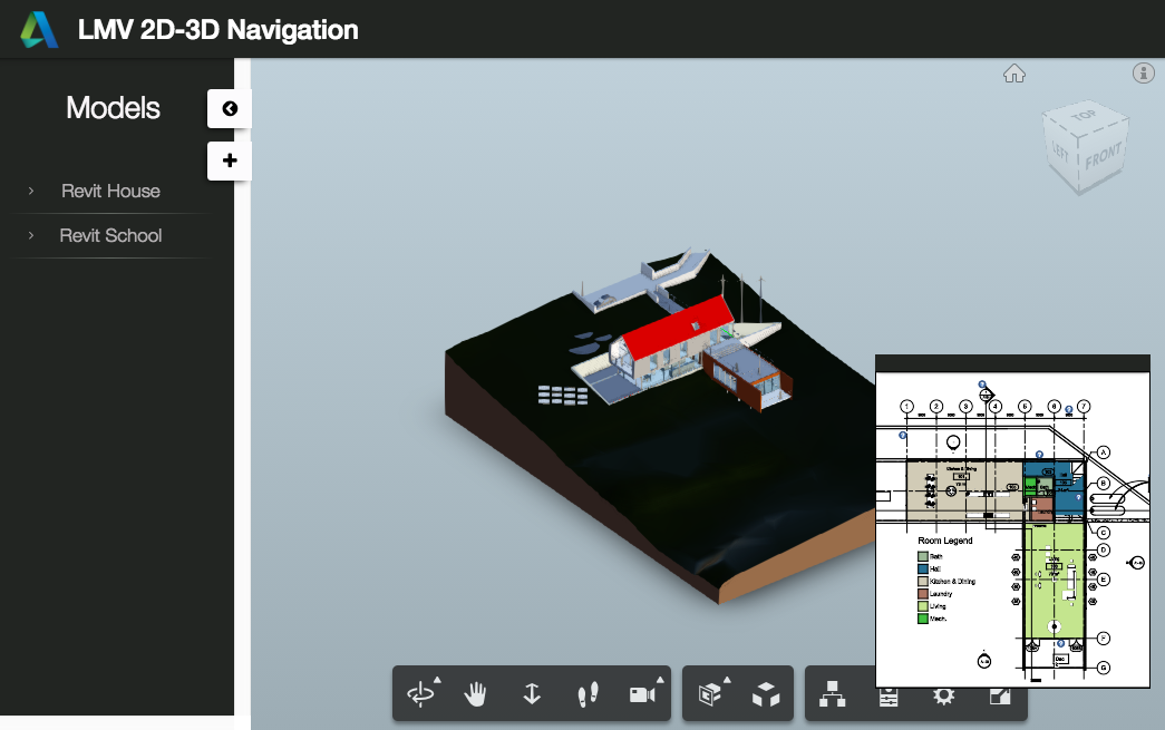 Forge Viewer 原生小地图展 Autodesk.AEC.Minimap3DExtension