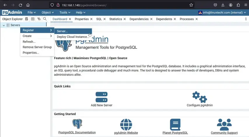 Ubuntu 22.04 安装 pgAdmin 数据库管理工具