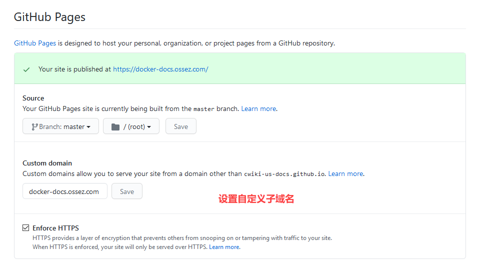 GitHub 中如何启用 GitHub Pages 中的子域名