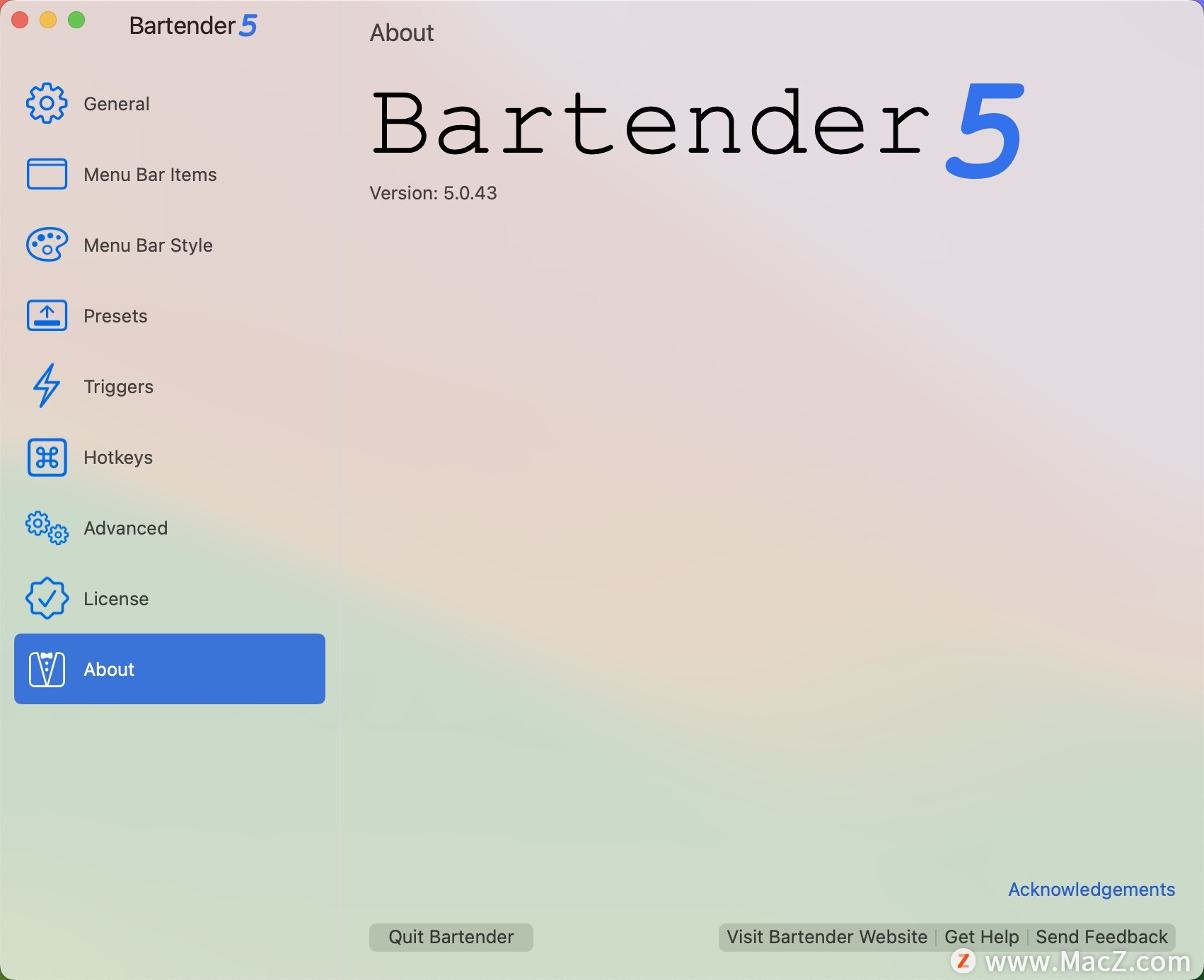 Mac电脑版Bartender 最新激活安装包