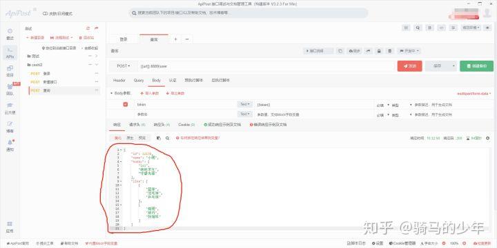 接口测试---json