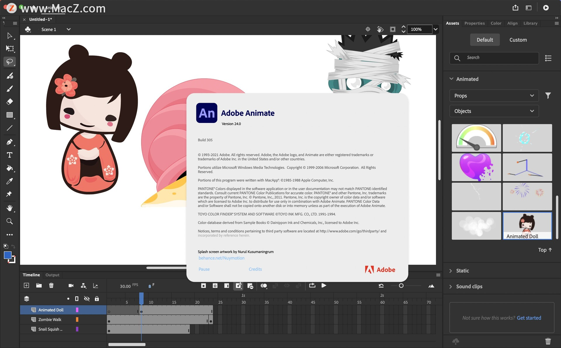 Animate 2024 for mac(an动画设计软件)