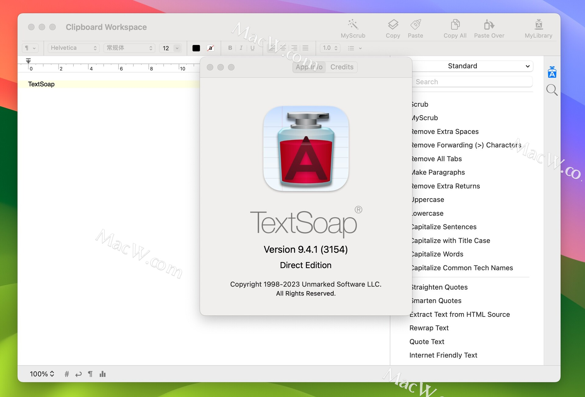 苹果Mac文本格式清除工具：TextSoap for Mac 最新激活