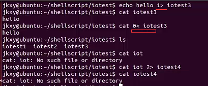 linux shell （6） - Output ,Input and Redirect 重定向
