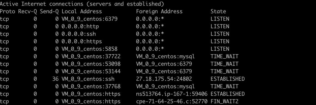 Linux之netstat命令