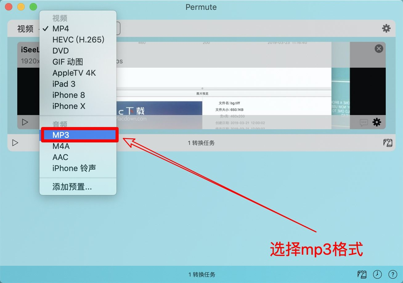 mac电脑上MP4格式能转换成MP3格式吗？