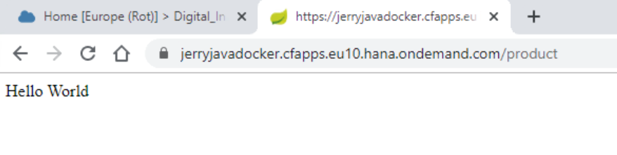 在SAP云平台上部署和运行Docker应用