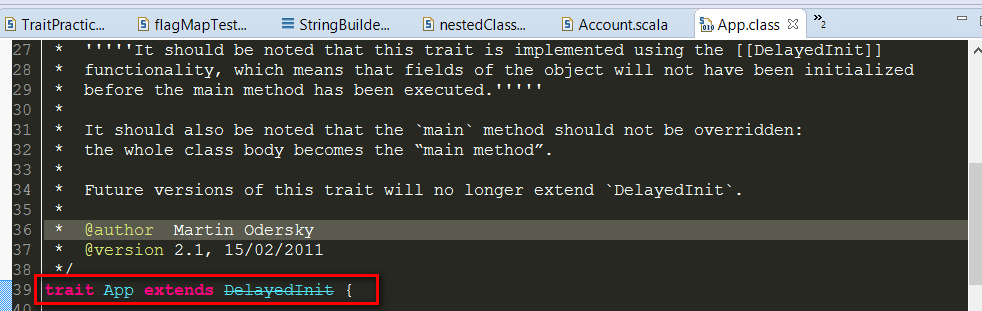App in Scala