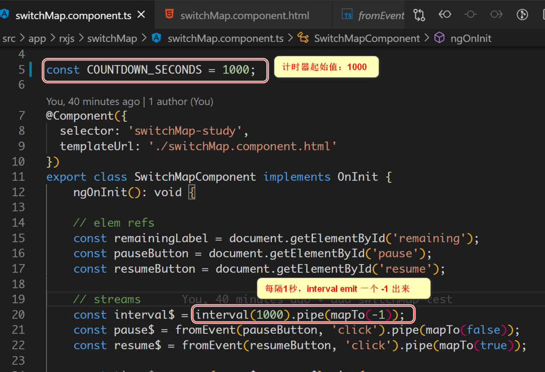 RxJs SwitchMap 学习笔记
