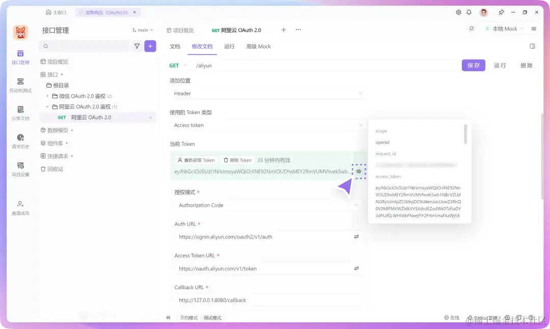 教程：使用 Apifox 配置 OAuth 2.0 并快速取得访问令牌
