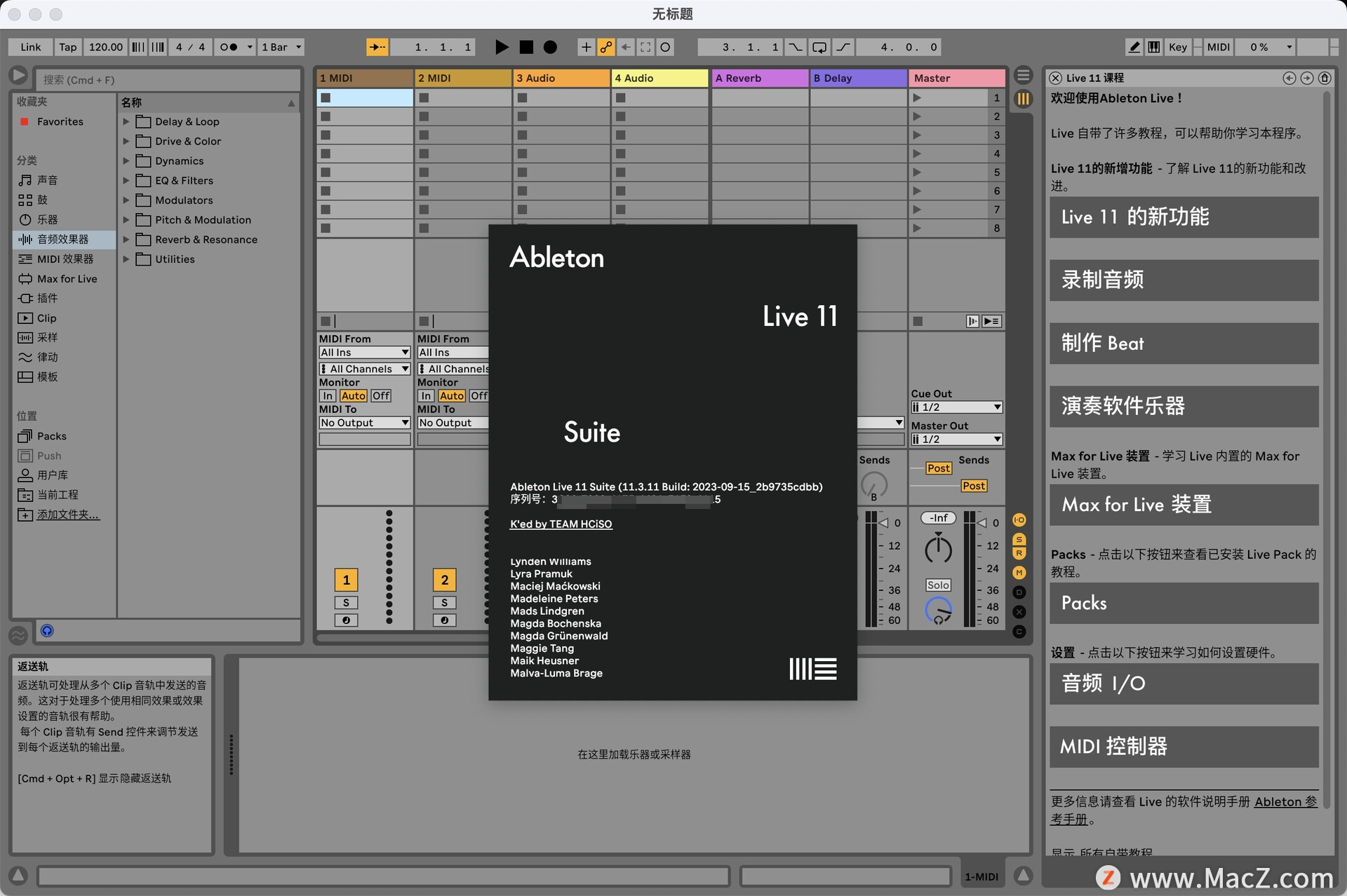 Macos音乐制作软件：Ableton Live 11 Suite for Mac 及授权