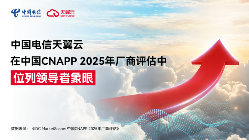 权威认可！天翼云强势入选IDC中国CNAPP领导者象限！