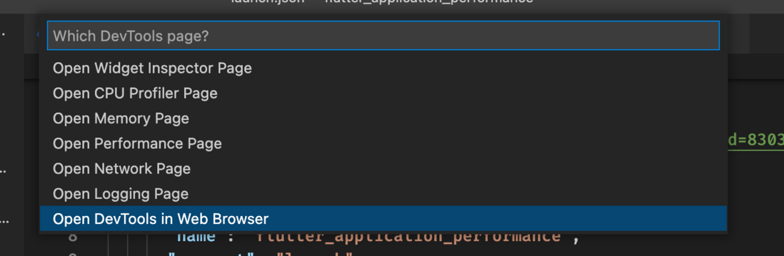 2022 Flutter Performance 性能调试工具 devTools 